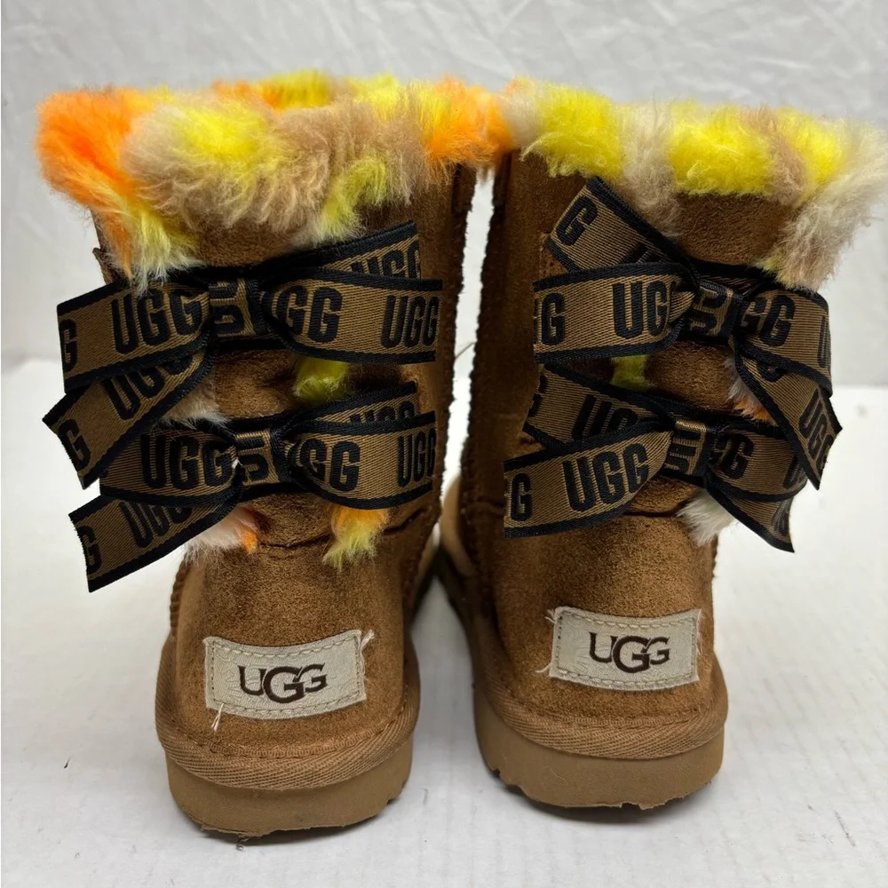 Ugg bows boots multicolor inside toddler girl SZ 12, box 2